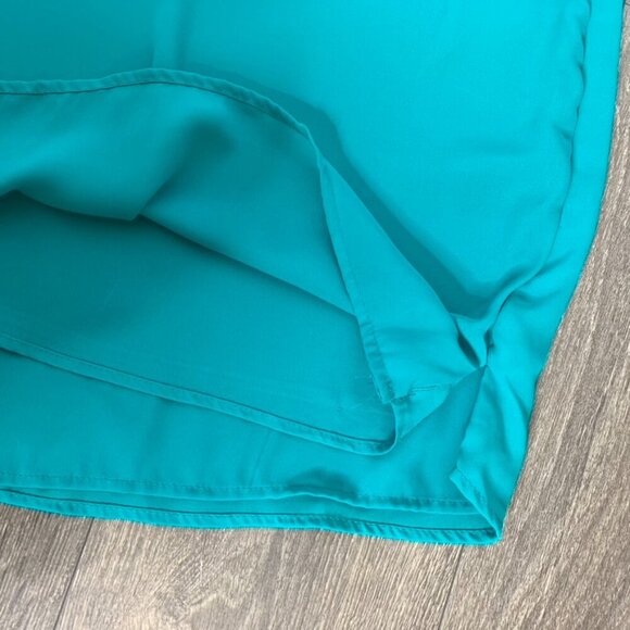 Ardene Tank Top Cami Blouse Green Teal Polyester Size Medium - Picture 9 of 14